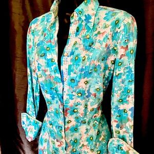 Women's Robert Graham Priscilla Blouse Size SM